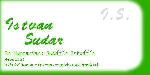 istvan sudar business card